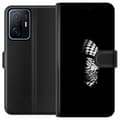 Miniatyrbillede 1 af 3: Xiaomi 11T Tegnebogsetui Keffiyeh-mønster - klassisk sort-hvid palæstinensisk tørklæde med kulturel betydning