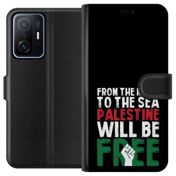 Xiaomi 11T Plånboksfodral Free Palestine – politiskt statement med kraftfullt grafiskt uttryck