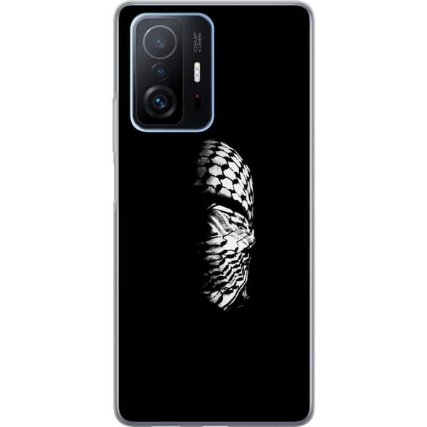 Xiaomi 11T Genomskinligt Skal Keffiyeh-mönster – klassisk svartvit palestinasjal med kulturell tyngd