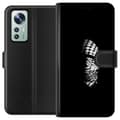 Pikkukuva 1 / 3: Xiaomi 12 Lompakkokotelo Keffiyeh-kuviointi - klassinen palestiinalainen mustavalkoinen shaali, jolla on kulttuurinen merkitys