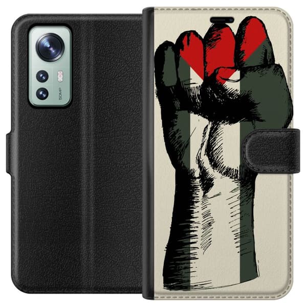 Xiaomi 12 Lommeboketui Hand knyttet i Palestinas farger - kraftig symbol for frihetsbevegelsen