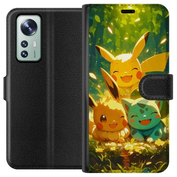 Xiaomi 12 Lommeboketui Pixelmonster spillstil - fargerik design for retro-elskende spillere