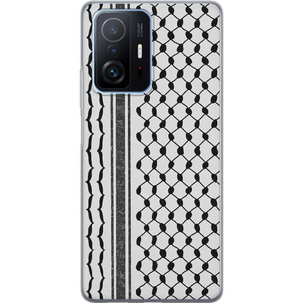 Xiaomi 11T Pro Gennemsigtig cover Palæstinensisk mønster - inspireret af traditionel stil keffiyeh-stof