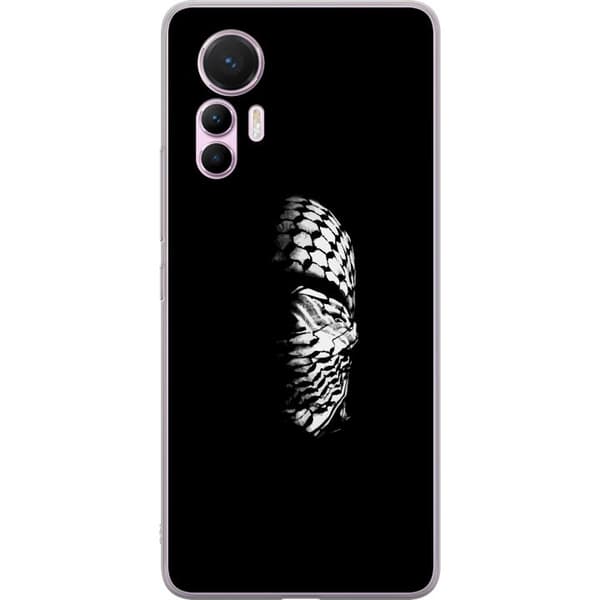 Xiaomi 12 Lite Gjennomsiktig deksel Keffiyeh-mønster - klassisk svart-hvit palestinsk sjal med kulturell betydning