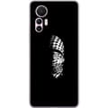 Miniatyrbilde 1 av 3: Xiaomi 12 Lite Gjennomsiktig deksel Keffiyeh-mønster - klassisk svart-hvit palestinsk sjal med kulturell betydning