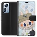 Miniatyrbild 1 av 3: Xiaomi 12 Pro Plånboksfodral Labubu med hatt – Pop Mart-figur Mr. Butcher i retro stil med karaktär