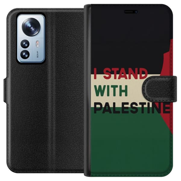 Xiaomi 12 Pro Lommeboketui Stå opp for Palestina - solidaritetsdesign med en sterk melding