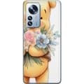 Miniatyrbilde 1 av 3: Xiaomi 12 Pro Gjennomsiktig deksel Nalle Puh med blomster - klassisk barnefavoritt i en blomstrende vår miljø