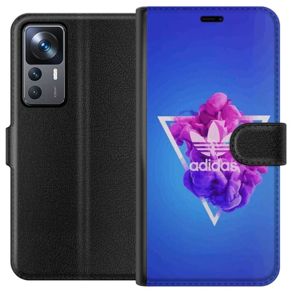 Xiaomi 12T Lommeboketui Adidas-inspirert blått design - sporty motiv med retro vibe i blåtoner