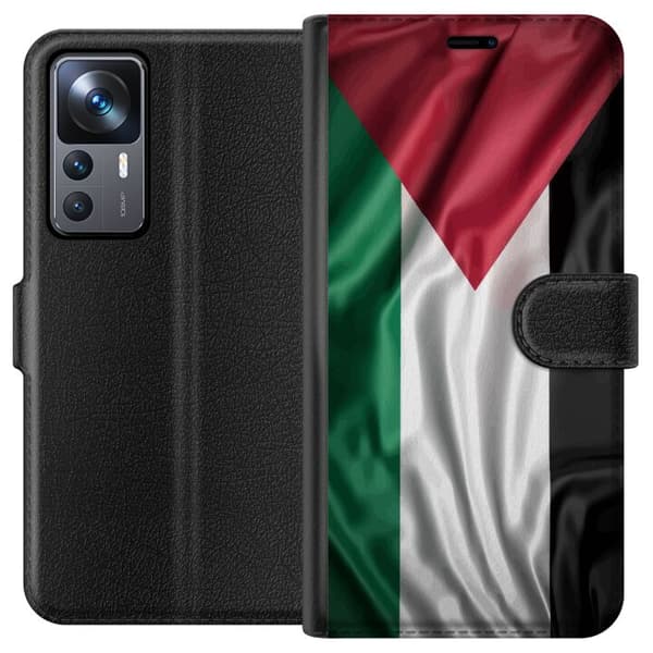 Xiaomi 12T Lommeboketui Palestinaflagget – ikoniskt symbol på frihet i rødt, svart, hvitt og grønt
