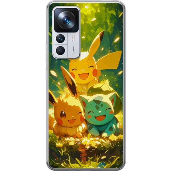 Xiaomi 12T Genomskinligt Skal Pixelmonster spelstil – färgstark design för retroälskande gamers
