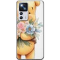 Miniatyrbillede 1 af 3: Xiaomi 12T Pro Gennemsigtig cover Nalle Puh med blomster - klassisk børnefavorit i en blomstrende forårs miljø