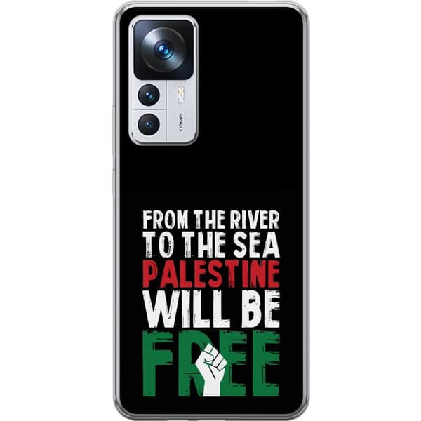 Xiaomi 12T Pro Gjennomsiktig deksel Fri Palestina