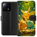 Miniatyrbillede 1 af 3: Xiaomi 13 Tegnebogsetui Pixelmonster spillestil - farverig design til retro-elskende gamere