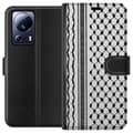 Miniatyrbilde 1 av 3: Xiaomi 13 Lite Lommeboketui Palestinsk mønster - inspirert av tradisjonell stil keffiyeh-stoff