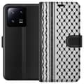Miniatyrbild 1 av 3: Xiaomi 13 Pro Plånboksfodral Palestinskt mönster – inspirerat av keffiyeh-tyg i traditionell stil