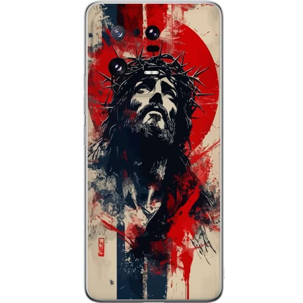 Xiaomi 13 Pro Läpinäkyvä kuori Jeesus ristillä - kristillinen aihe vahvalla symboliikalla uskosta ja toivosta
