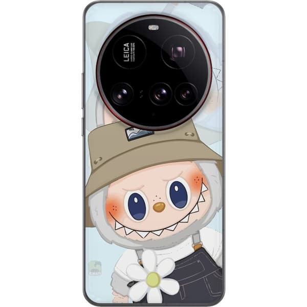 Xiaomi 15 Ultra Läpinäkyvä kuori Labubu hattuineen - Pop Mart -hahmo Mr. Butcher retrotyylillä ja luonteella