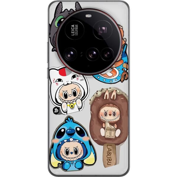 Xiaomi 15 Ultra Gennemsigtig cover Labubu figur samling - Pop Mart Labubu The Monsters i farverigt design