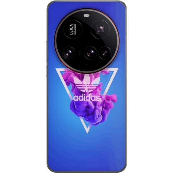 Xiaomi 15 Ultra Gennemsigtig cover Adidas-inspireret blåt design - sporty motiv med retrovibe i blå toner