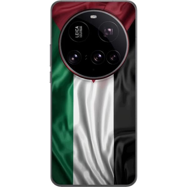Xiaomi 15 Ultra Genomskinligt Skal Palestinaflaggan – ikoniskt frihetsmotiv i rött, svart, vitt och grönt