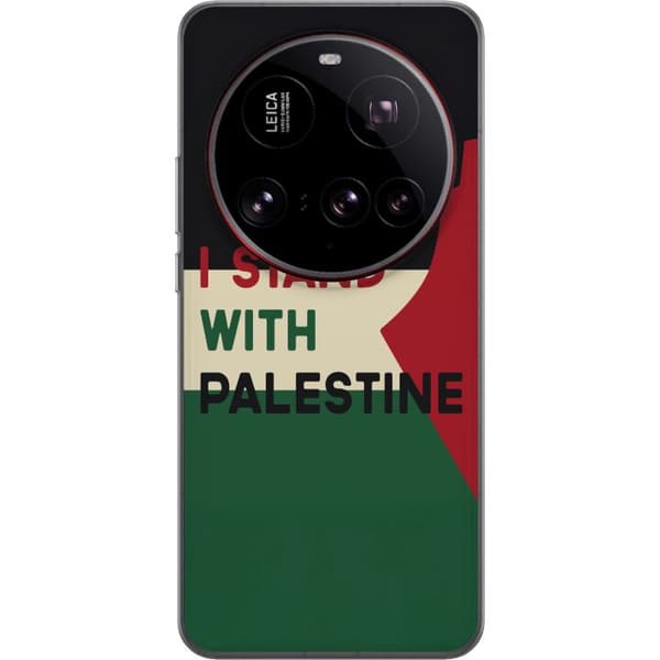 Xiaomi 15 Ultra Läpinäkyvä kuori Pysähdy Palestiinan puolesta - solidaarisuussuunnittelu vahvalla viestillä