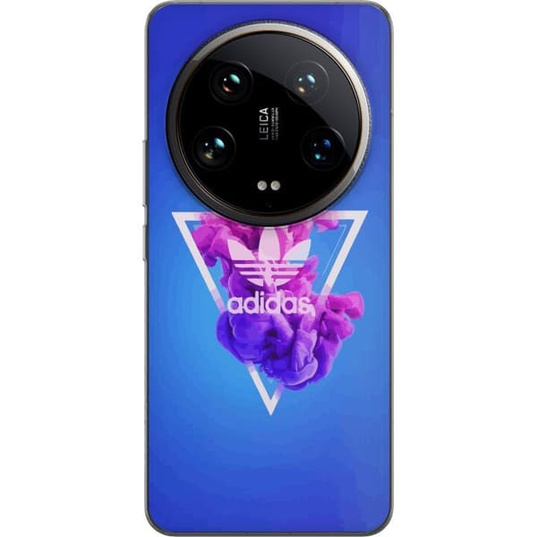 Xiaomi 14 Ultra Gjennomsiktig deksel Adidas-inspirert blått design - sporty motiv med retro vibe i blåtoner
