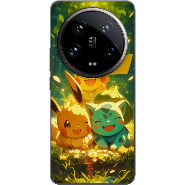 Xiaomi 14 Ultra Gjennomsiktig deksel Pixelmonster spillstil - fargerik design for retro-elskende spillere