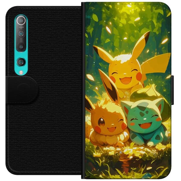 Xiaomi Mi 10 5G Lompakkokotelo Pixelmonster pelityyli - värikäs muotoilu retroa rakastaville pelaajille
