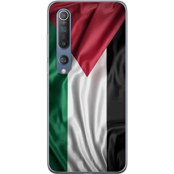 Xiaomi Mi 10 5G Läpinäkyvä kuori Palestiinan lippu – ikoninen vapauden symboli punaisessa, mustassa, valkoisessa ja vihreässä