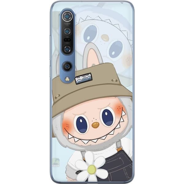 Xiaomi Mi 10 Pro 5G Gennemsigtig cover Labubu med hat - Pop Mart figur Mr. Butcher i retro-stil med karakter