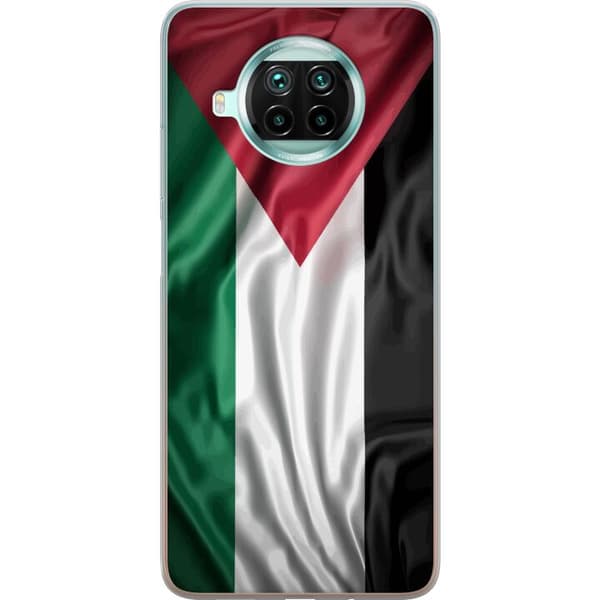 Xiaomi Mi 10T Lite 5G Gennemsigtig cover Palestinaflaget – ikonisk frihedssymbol i rød, sort, hvid og grøn