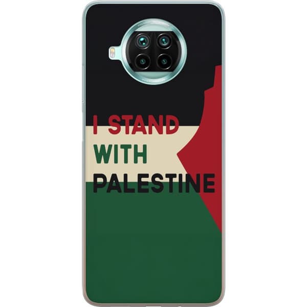 Xiaomi Mi 10T Lite 5G Gennemsigtig cover Stå sammen med Palæstina - solidaritetsdesign med en stærk besked
