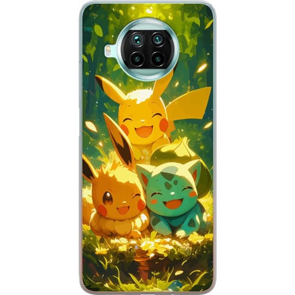 Xiaomi Mi 10T Lite 5G Gennemsigtig cover Pixelmonster spillestil - farverig design til retro-elskende gamere