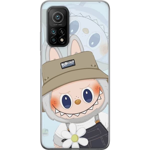 Xiaomi Mi 10T Pro 5G Gennemsigtig cover Labubu med hat - Pop Mart figur Mr. Butcher i retro-stil med karakter