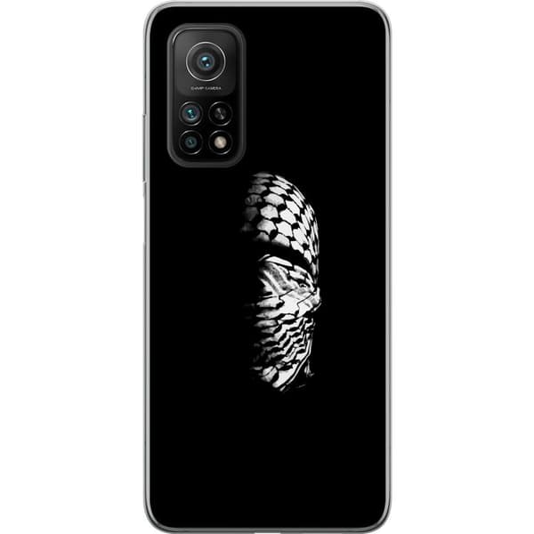 Xiaomi Mi 10T Pro 5G Genomskinligt Skal Keffiyeh-mönster – klassisk svartvit palestinasjal med kulturell tyngd