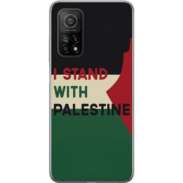 Xiaomi Mi 10T Pro 5G Gjennomsiktig deksel Stå opp for Palestina - solidaritetsdesign med en sterk melding