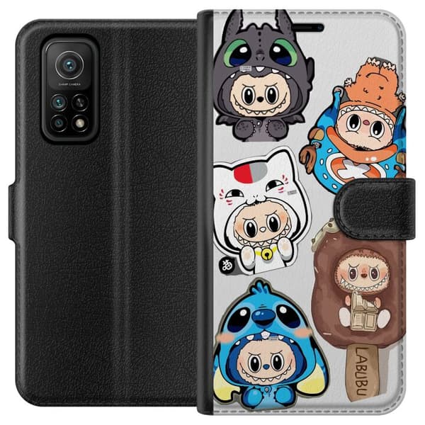 Xiaomi Mi 10T Pro 5G Lommeboketui Labubu figure samling - Pop Mart Labubu The Monsters i fargerik design
