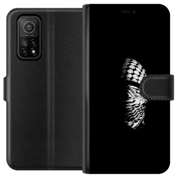 Xiaomi Mi 10T Pro 5G Plånboksfodral Keffiyeh-mönster – klassisk svartvit palestinasjal med kulturell tyngd