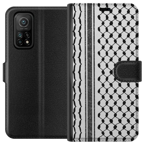 Xiaomi Mi 10T Pro 5G Lommeboketui Palestinsk mønster - inspirert av tradisjonell stil keffiyeh-stoff