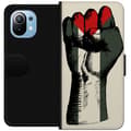 Miniatyrbild 1 av 3: Xiaomi Mi 11 Plånboksfodral Hand knuten i Palestinas färger – kraftfull symbol för frihetsrörelsen