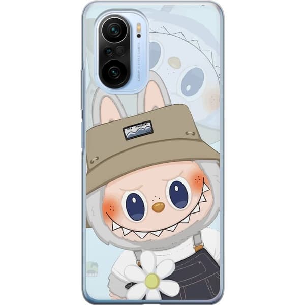 Xiaomi Mi 11i Gennemsigtig cover Labubu med hat - Pop Mart figur Mr. Butcher i retro-stil med karakter