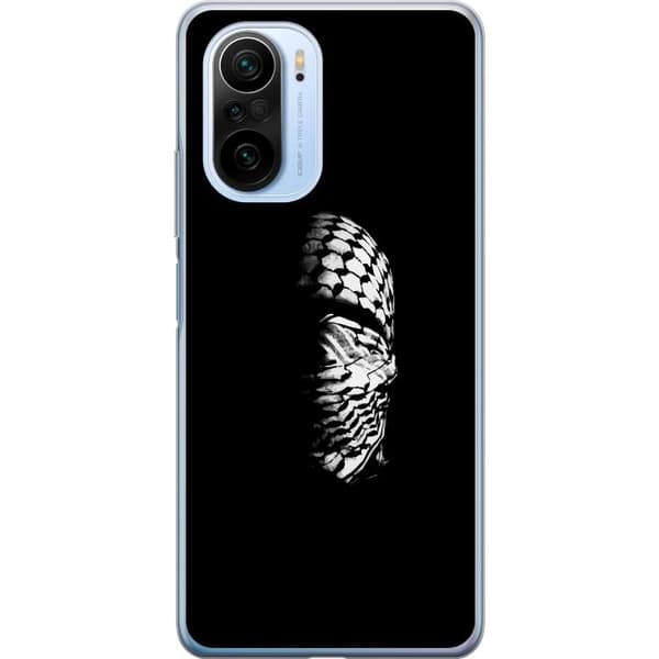 Xiaomi Mi 11i Läpinäkyvä kuori Keffiyeh-kuviointi - klassinen palestiinalainen mustavalkoinen shaali, jolla on kulttuurinen merkitys