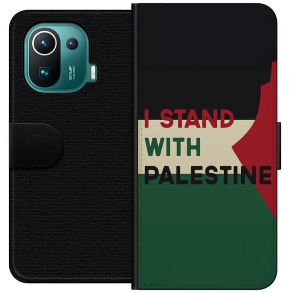 Xiaomi Mi 11 Pro Plånboksfodral Stand with Palestine – solidaritetsdesign med starkt budskap