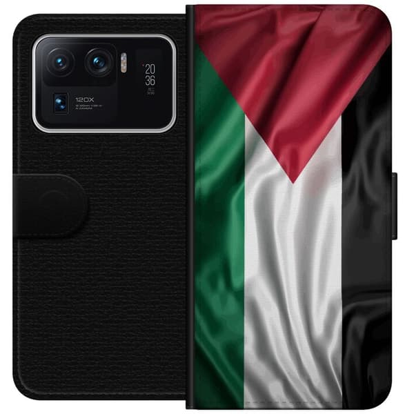 Xiaomi Mi 11 Ultra Plånboksfodral Palestinaflaggan – ikoniskt frihetsmotiv i rött, svart, vitt och grönt
