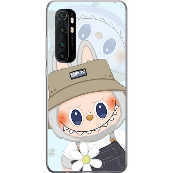 Xiaomi Mi Note 10 Lite Gennemsigtig cover Labubu med hat - Pop Mart figur Mr. Butcher i retro-stil med karakter