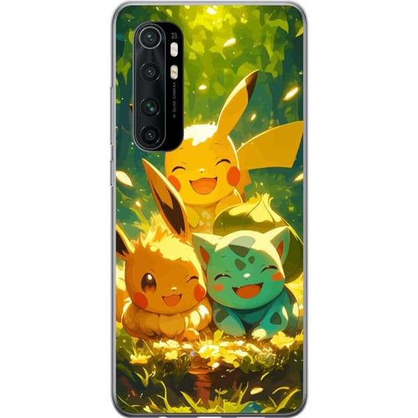 Xiaomi Mi Note 10 Lite Gennemsigtig cover Pixelmonster spillestil - farverig design til retro-elskende gamere