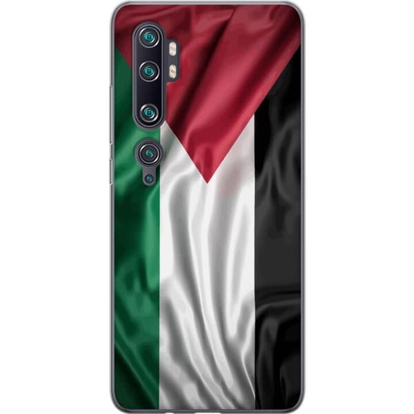 Xiaomi Mi Note 10 Pro Gjennomsiktig deksel Palestinaflagget – ikoniskt symbol på frihet i rødt, svart, hvitt og grønt