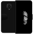 Miniatyrbillede 1 af 3: Xiaomi Redmi Note 9 Pro Tegnebogsetui Keffiyeh-mønster - klassisk sort-hvid palæstinensisk tørklæde med kulturel betydning