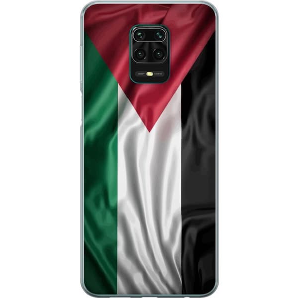 Xiaomi Redmi Note 9 Pro Gennemsigtig cover Palestinaflaget – ikonisk frihedssymbol i rød, sort, hvid og grøn